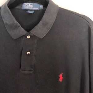 Polo by Ralph Lauren Black With Red Pony Size XL